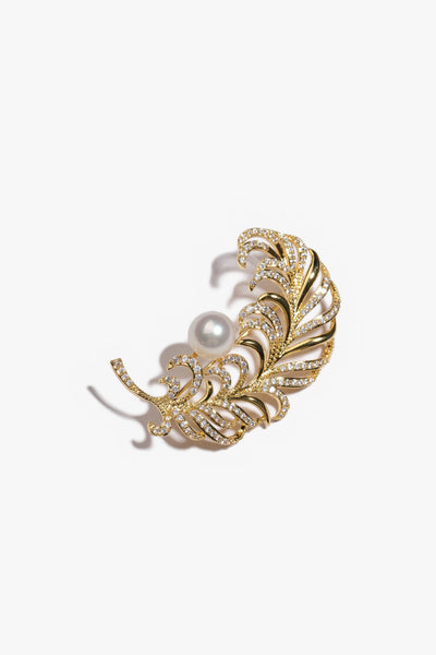 Australian South Sea Pearl Brooch SH18KGP13