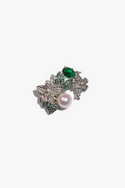 Akoya Pearl Brooch AH18KGP1