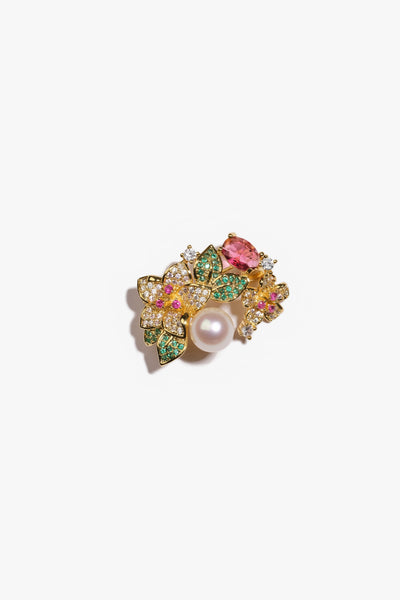 Akoya Pearl Brooch AH18KGP1