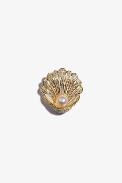 Australian South Sea Pearl Brooch SH18KGP14