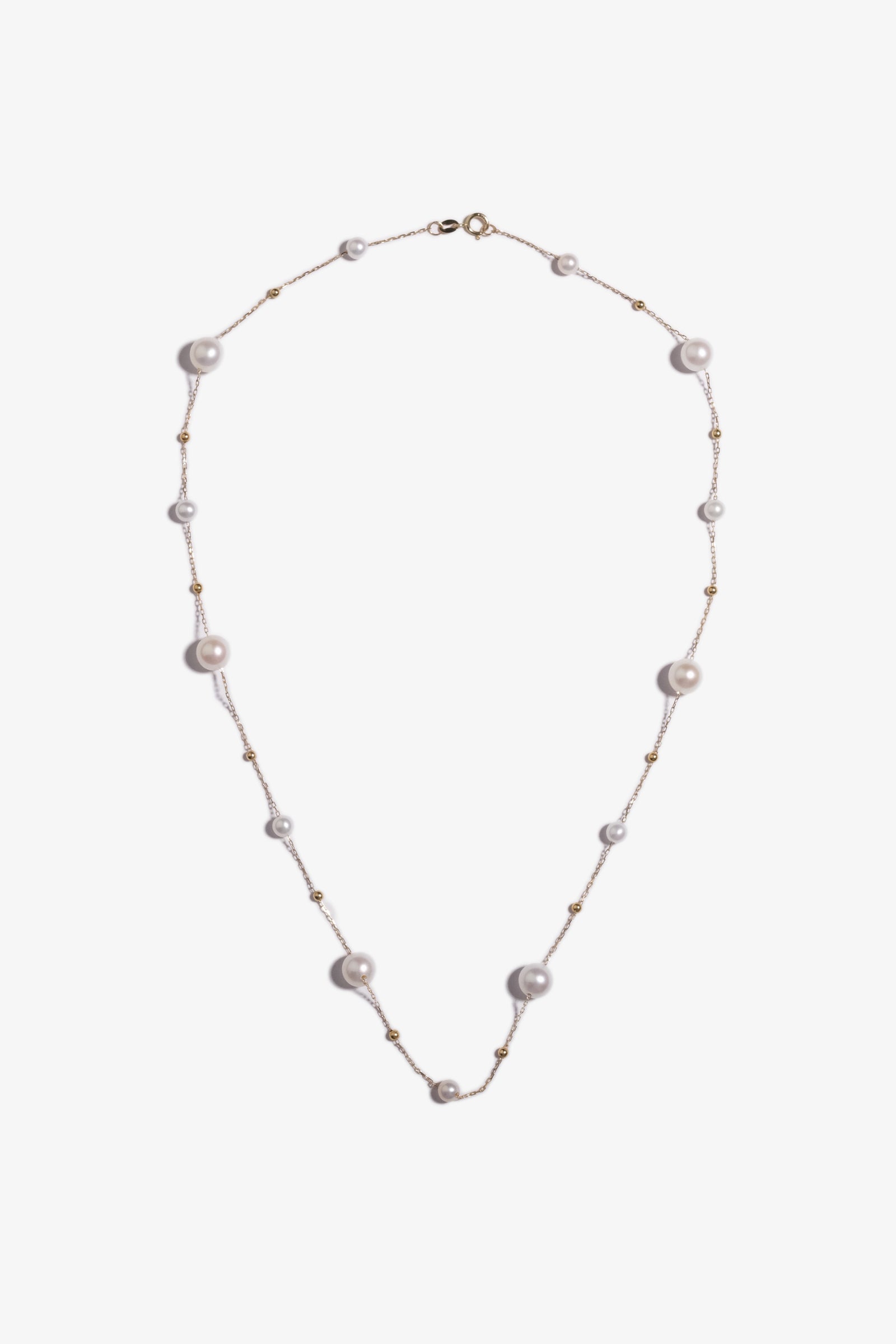 Freshwater Pearl Necklace With 18K Gold FN18K9
