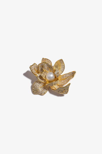 Australian South Sea Pearl Brooch SH18KGP19