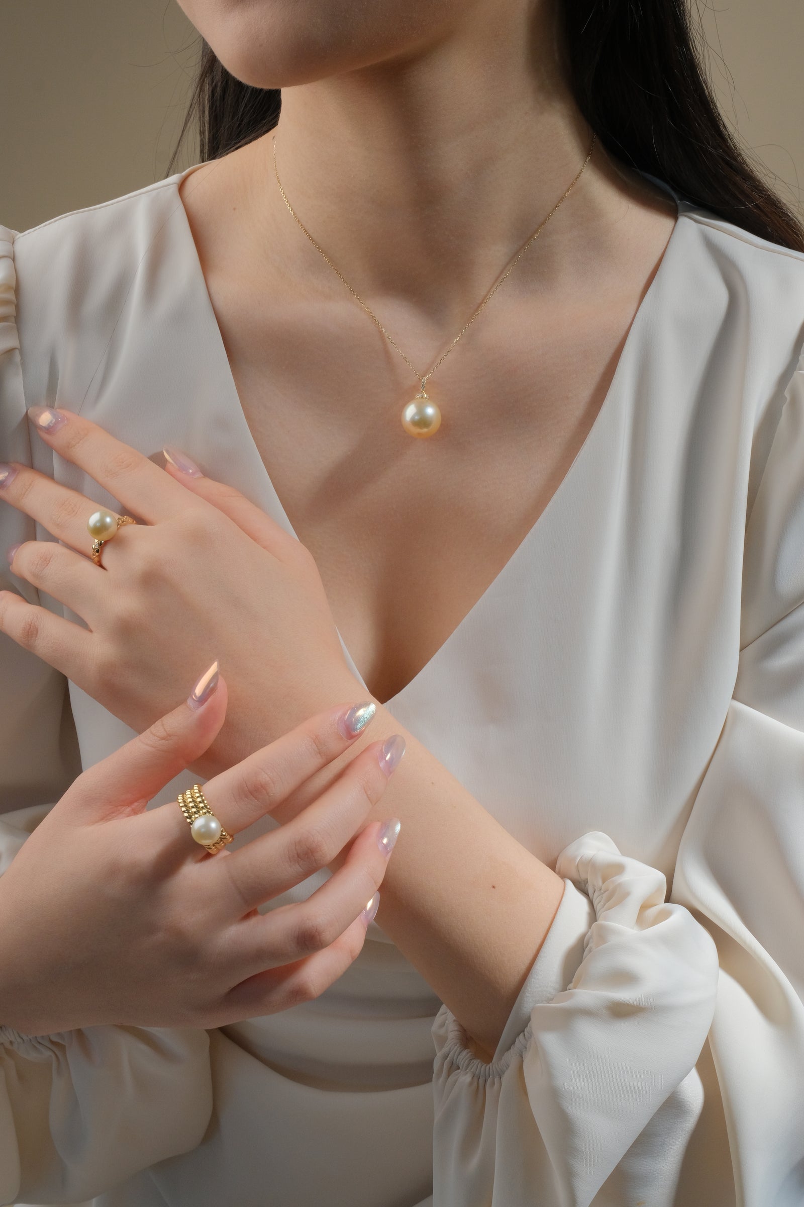 Gold South Sea Pearl Pendant GSP18KD10