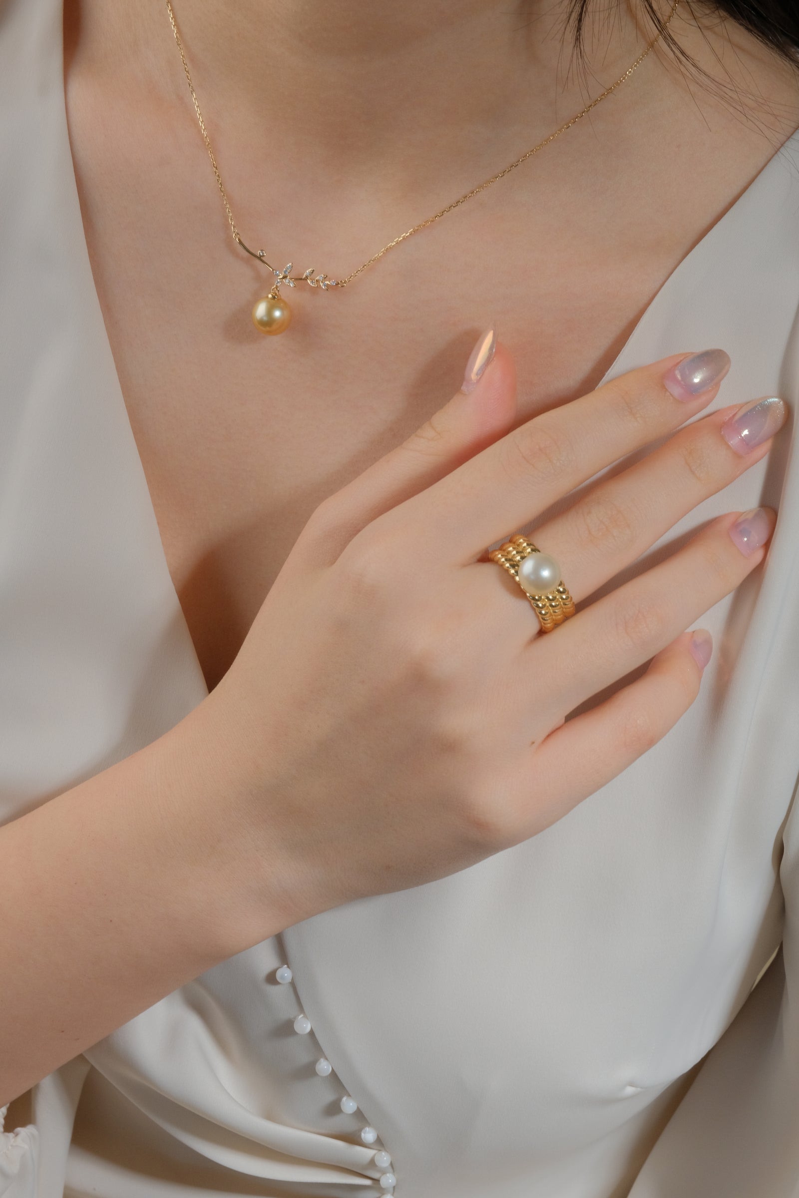 Golden South Sea Pearl Ring GSRS1