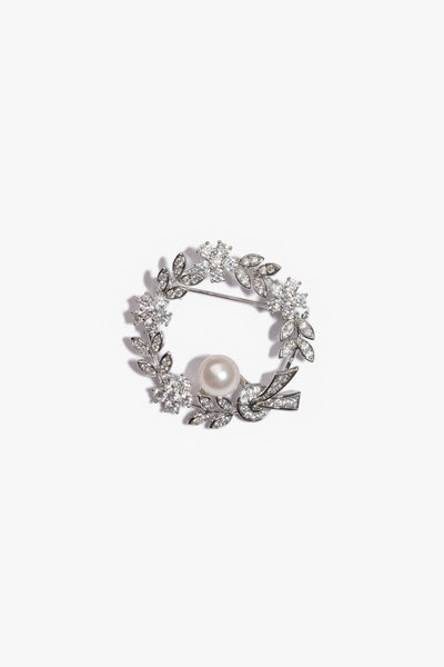 Akoya Pearl Brooch AH18KGP2