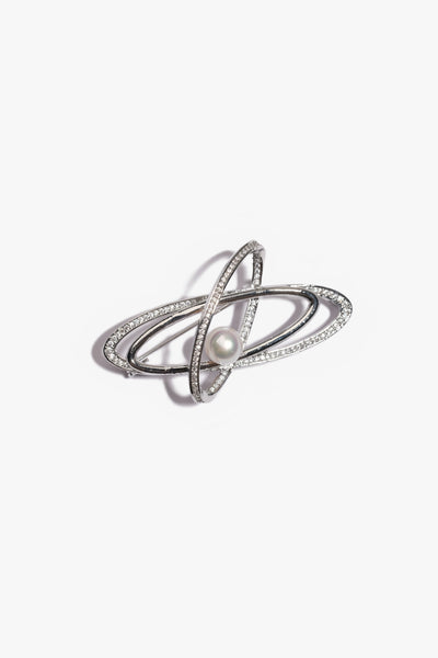 Akoya Pearl Brooch AH18KGP3