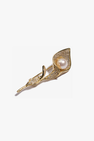 Akoya Pearl Brooch AH18KGP4