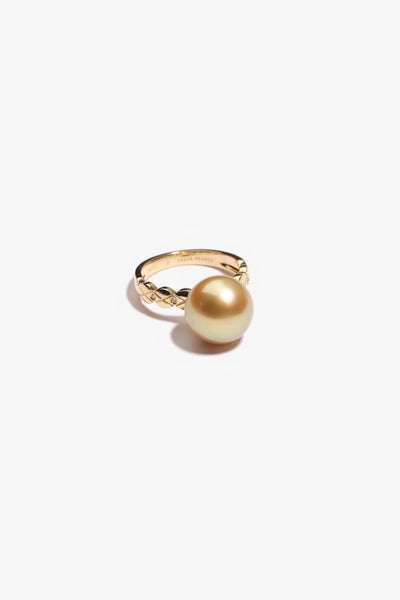 Golden South Sea Pearl Ring GSR9KC1