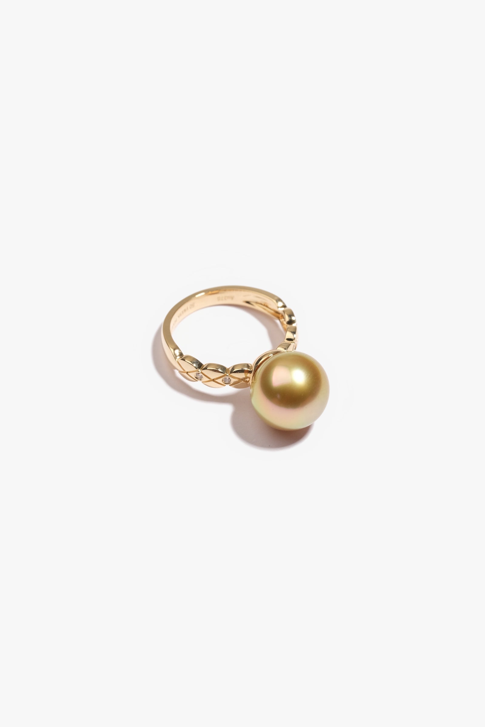 Golden South Sea Pearl Ring GSR9KC1
