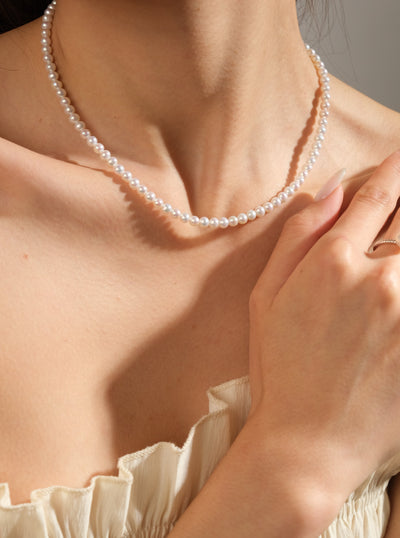 Freshwater Pearl Necklace With 18K Gold FN18K3